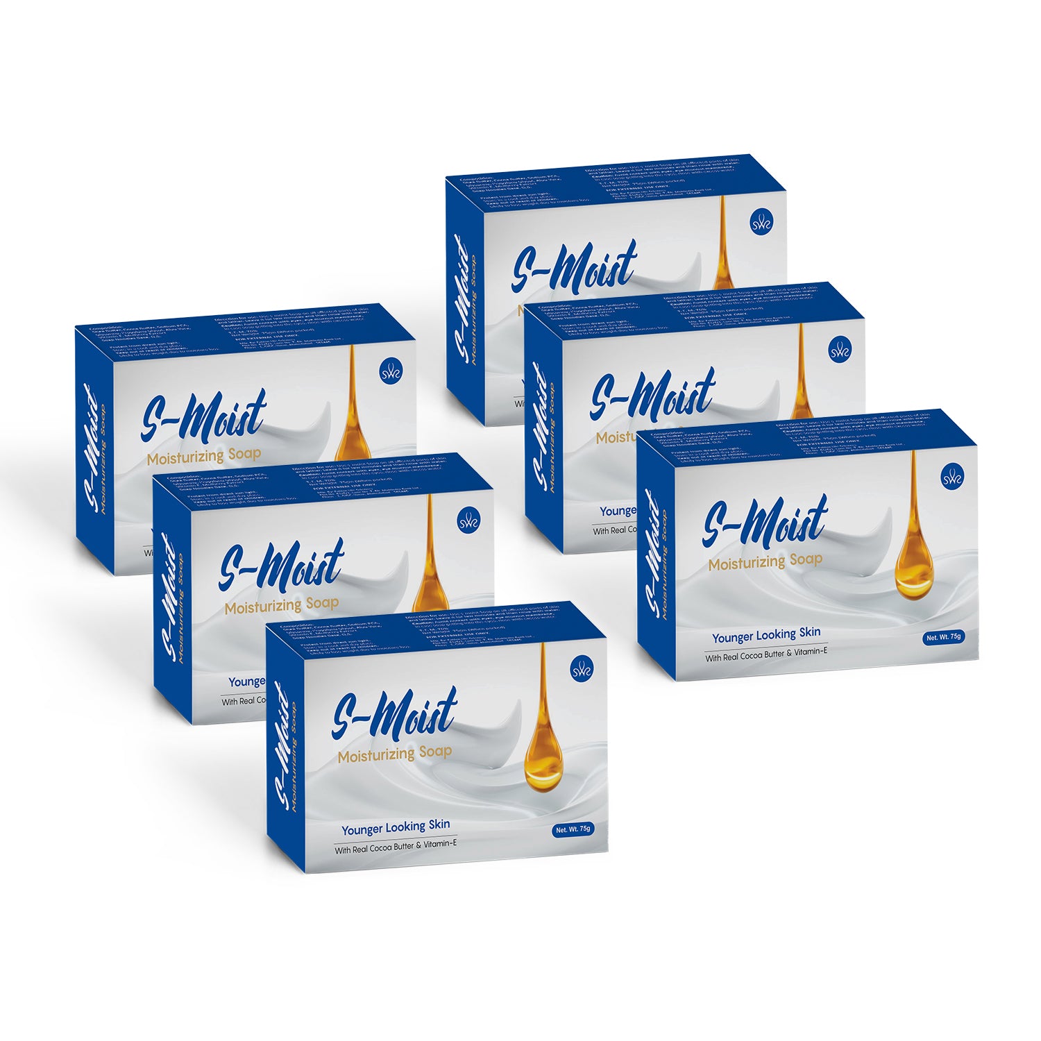 6 pack Dextron S-Mist Moisturizing Soap for Skin