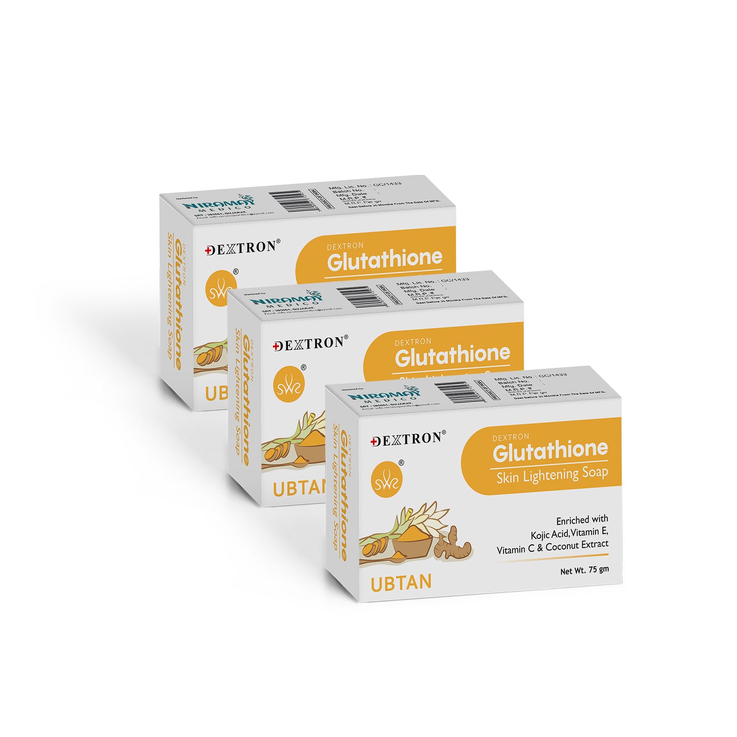 Buy best quality Dextron Glutathione Ubtan Soap