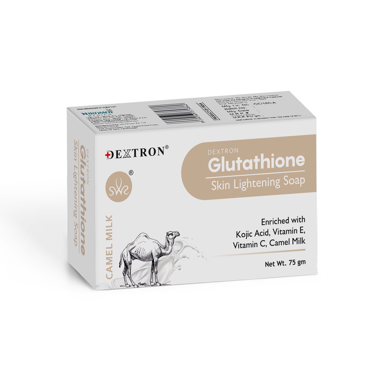 Dextron Camel Milk Glutathione Soap for Bright and Hydrated Skin 75g