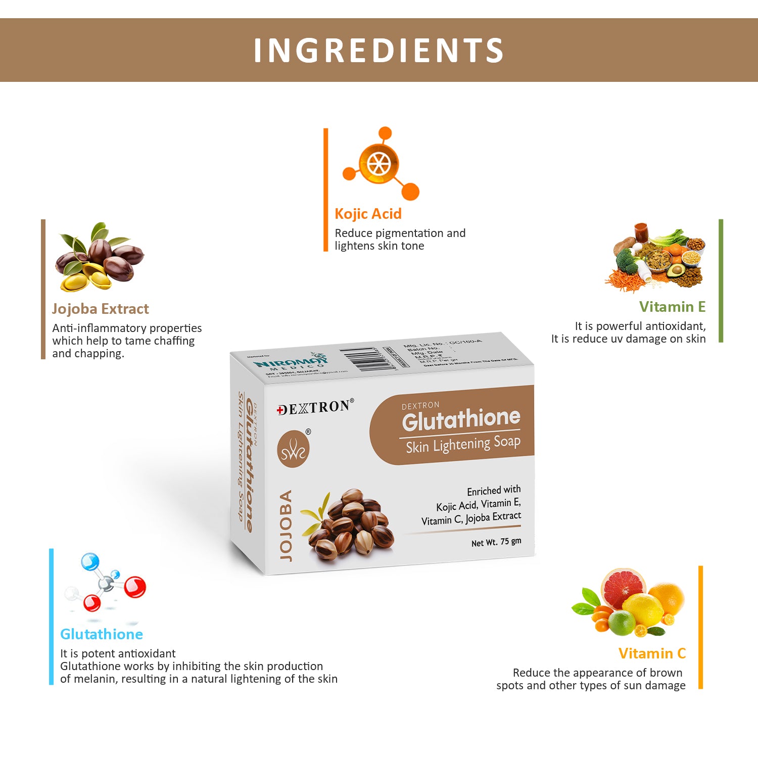 Jojoba oil soap for skin lightening