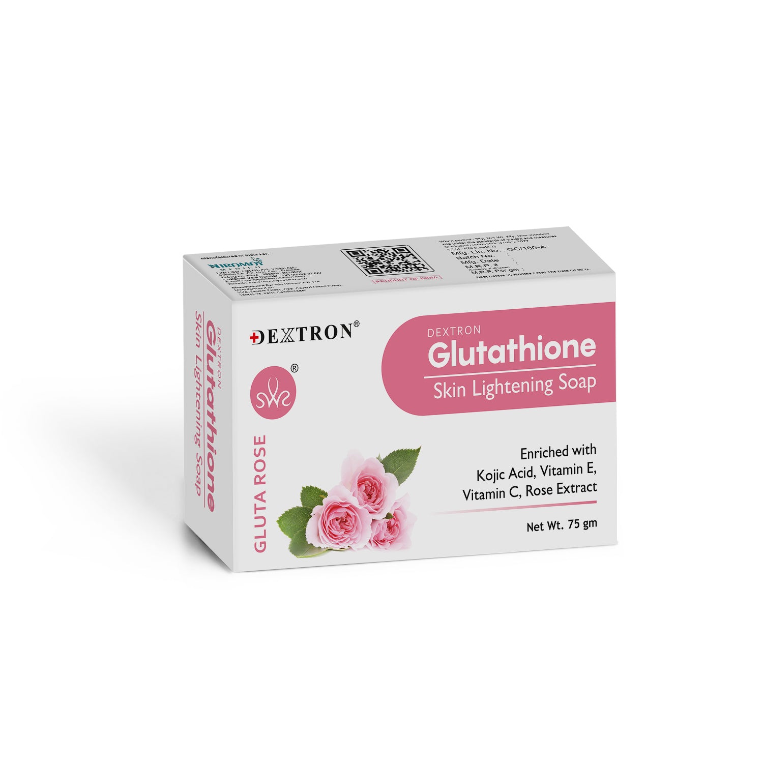 Dextron Glutathione Rose Skin Lightening Soap 75g
