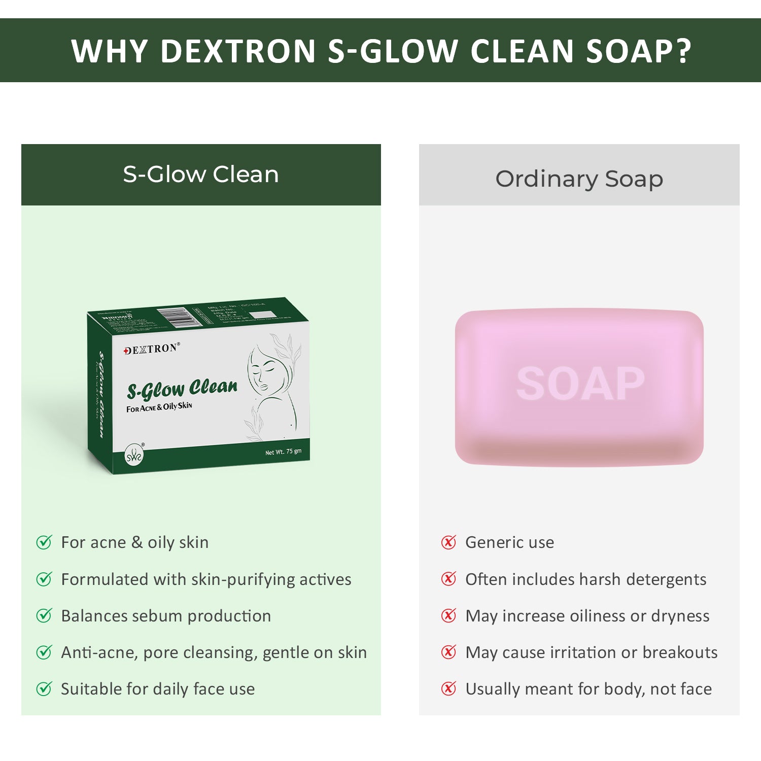 Close-up of SP Soap bar texture and embossing