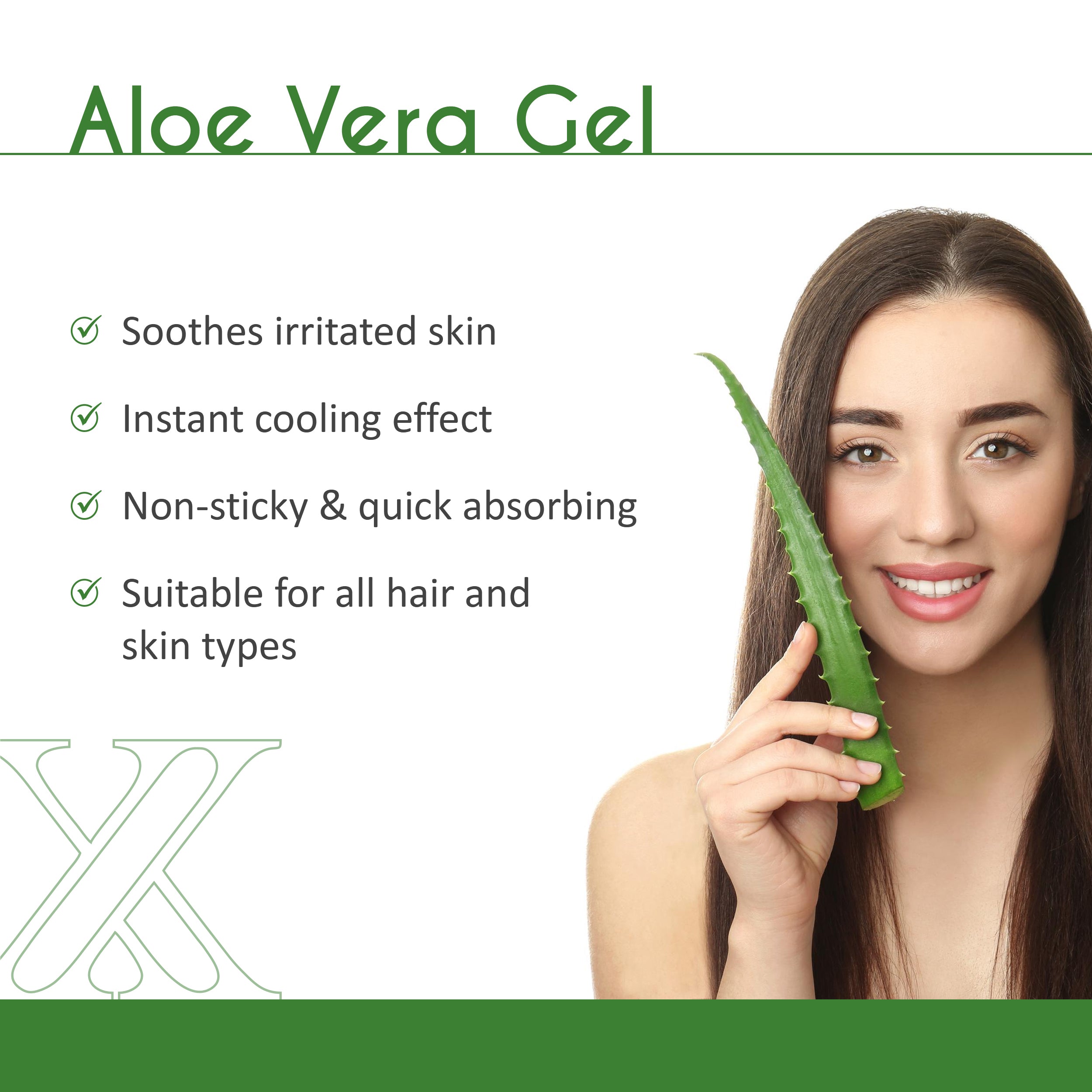 Aloe Vera Gel for Moisturizing