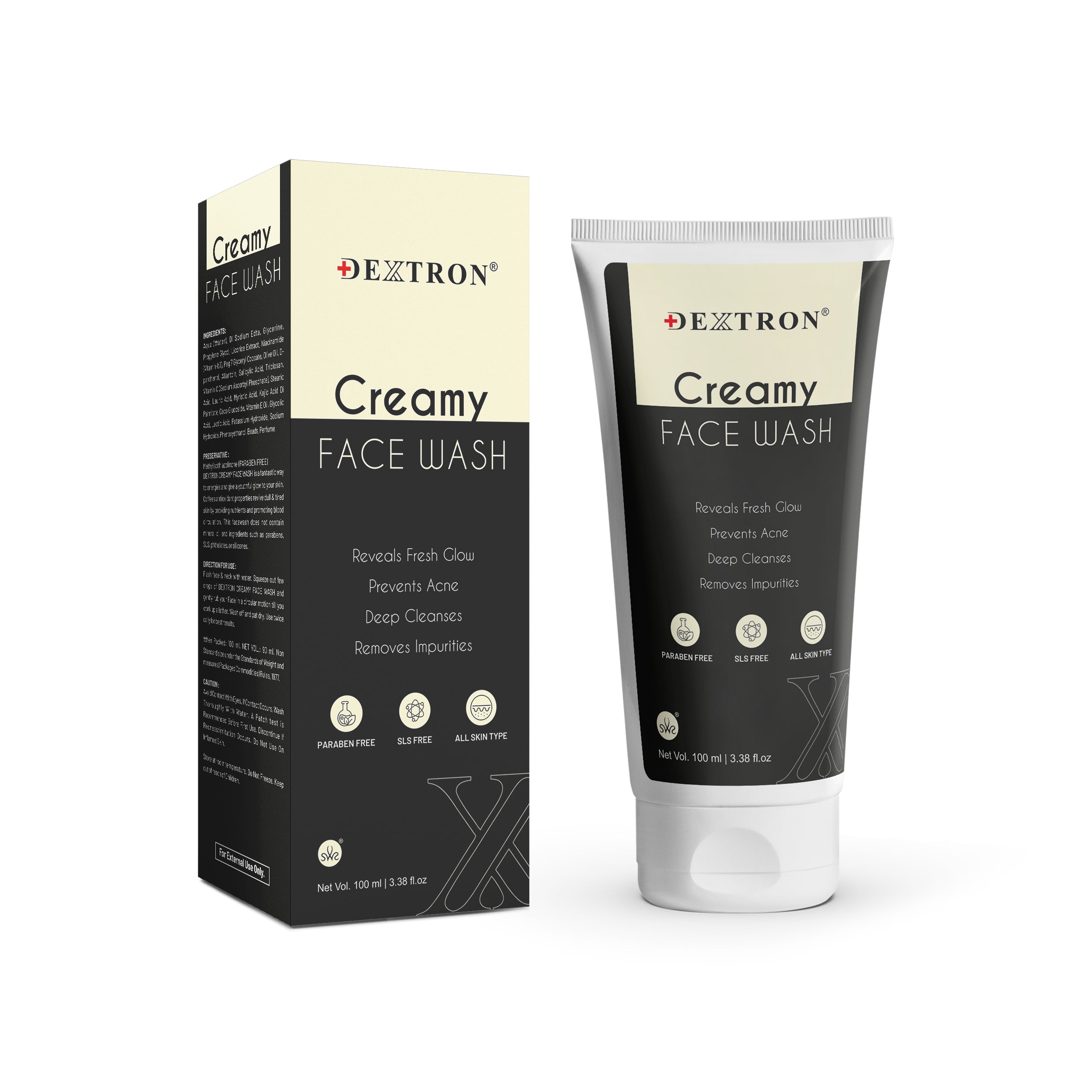 Dextron Creamy Face Wash 100ml