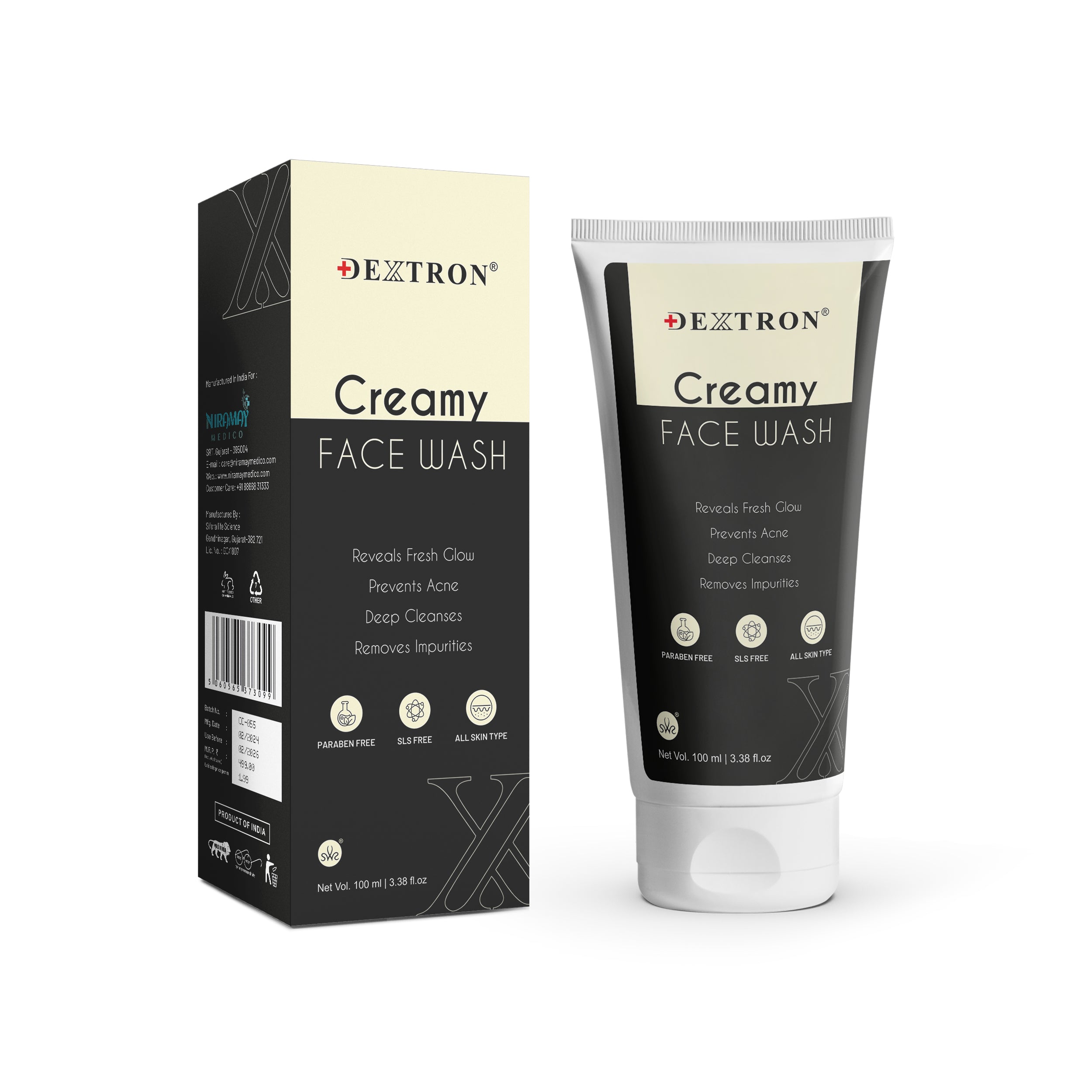 Dextron Creamy Face Wash 100ml