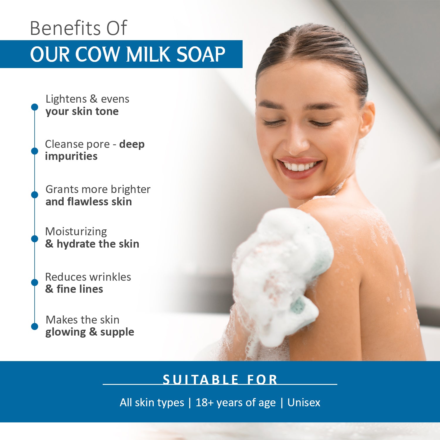 Benefits of Dextron Glutathione Cow Milk Soap for bright and healthy skin