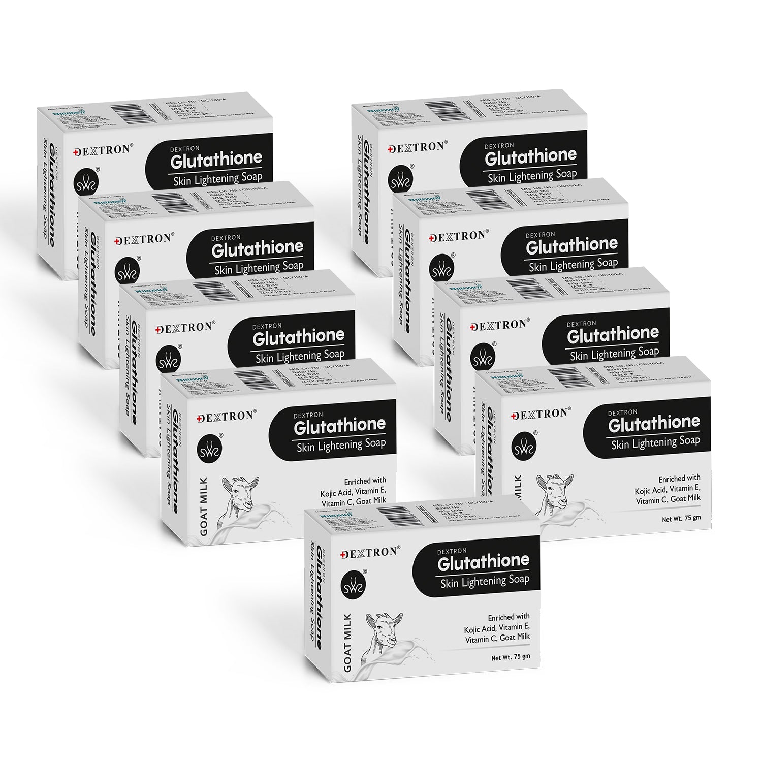 Goat Milk Splash Concept Visual – Goat milk splash and soap ingredients image.

