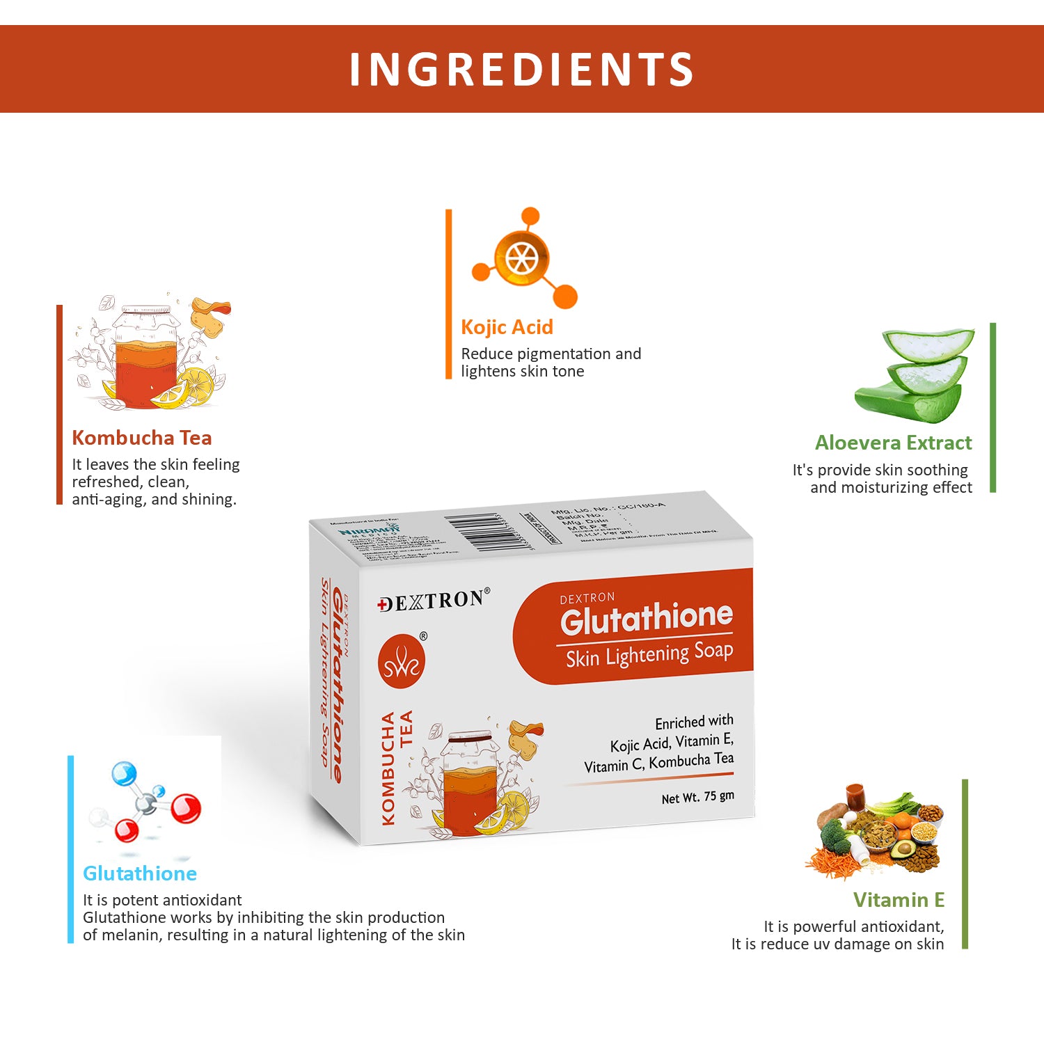 Unboxed Glutathione Kombucha Soap Bar with Branding Imprint


