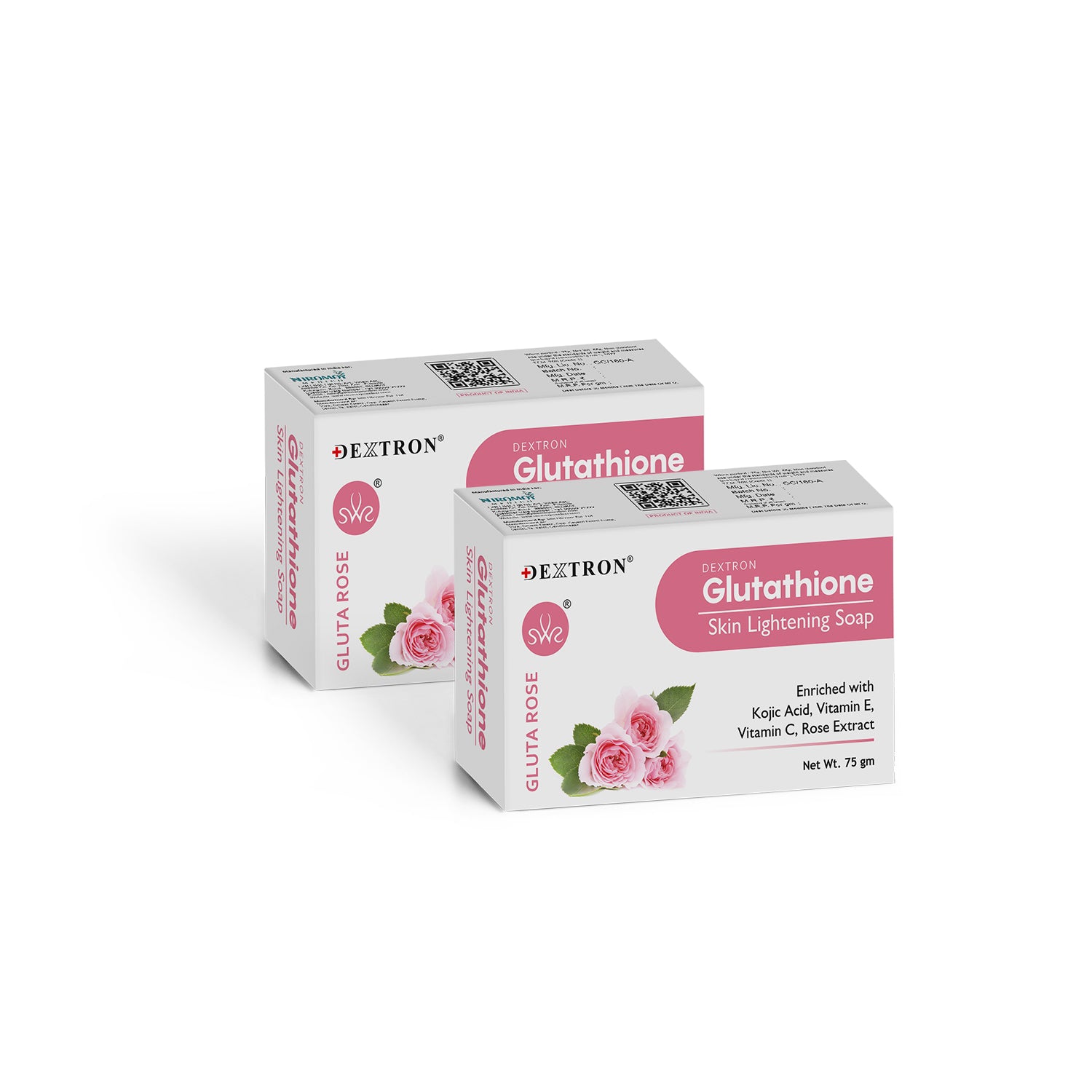 Dextron Glutathione Rose Soap pack of 2