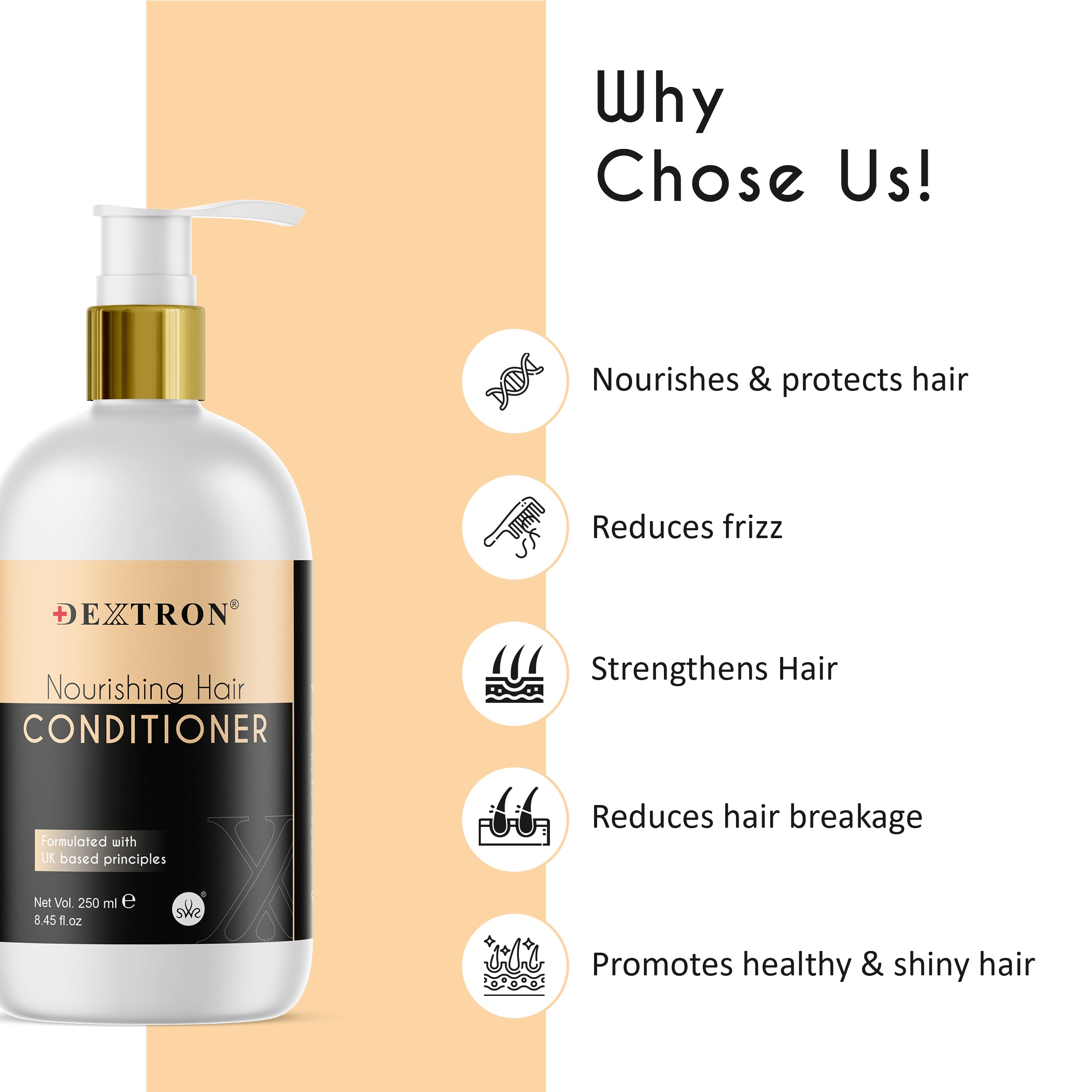 Nourishing Hair Conditioner with UK-Based Principles 250ml