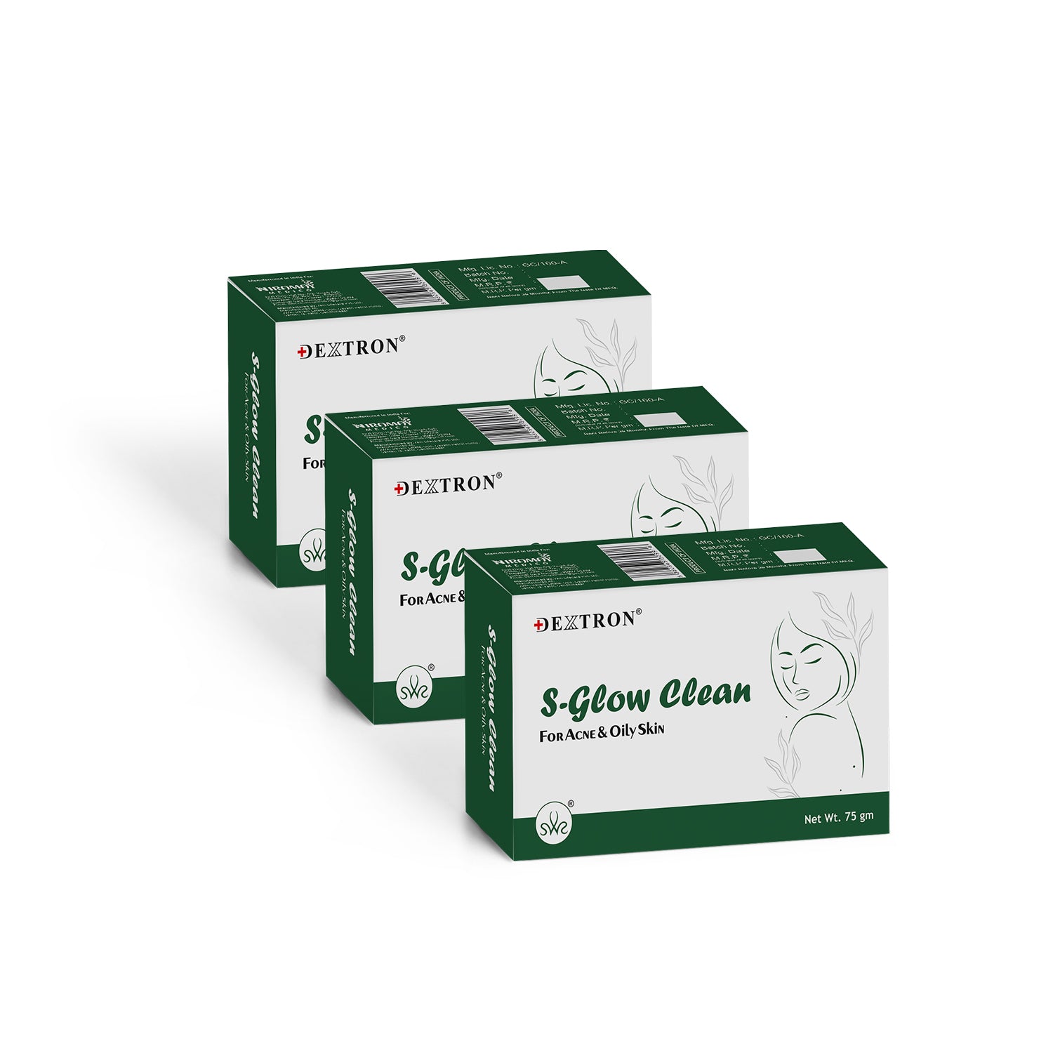 SP Clean Soap comparison with other acne soaps – packaging stack

