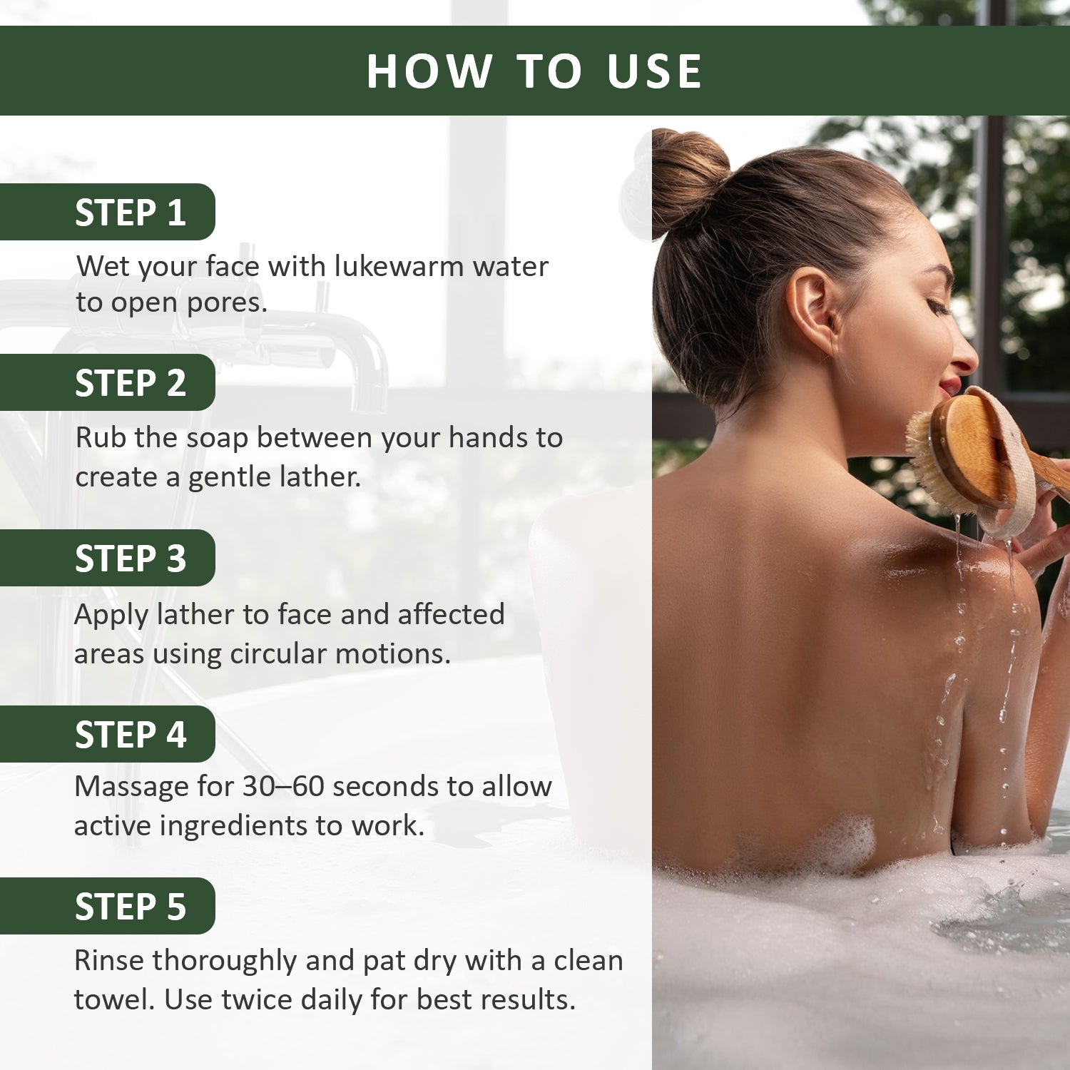 Dextron S-Glow Clean Soap box showing brand logo and key benefits

